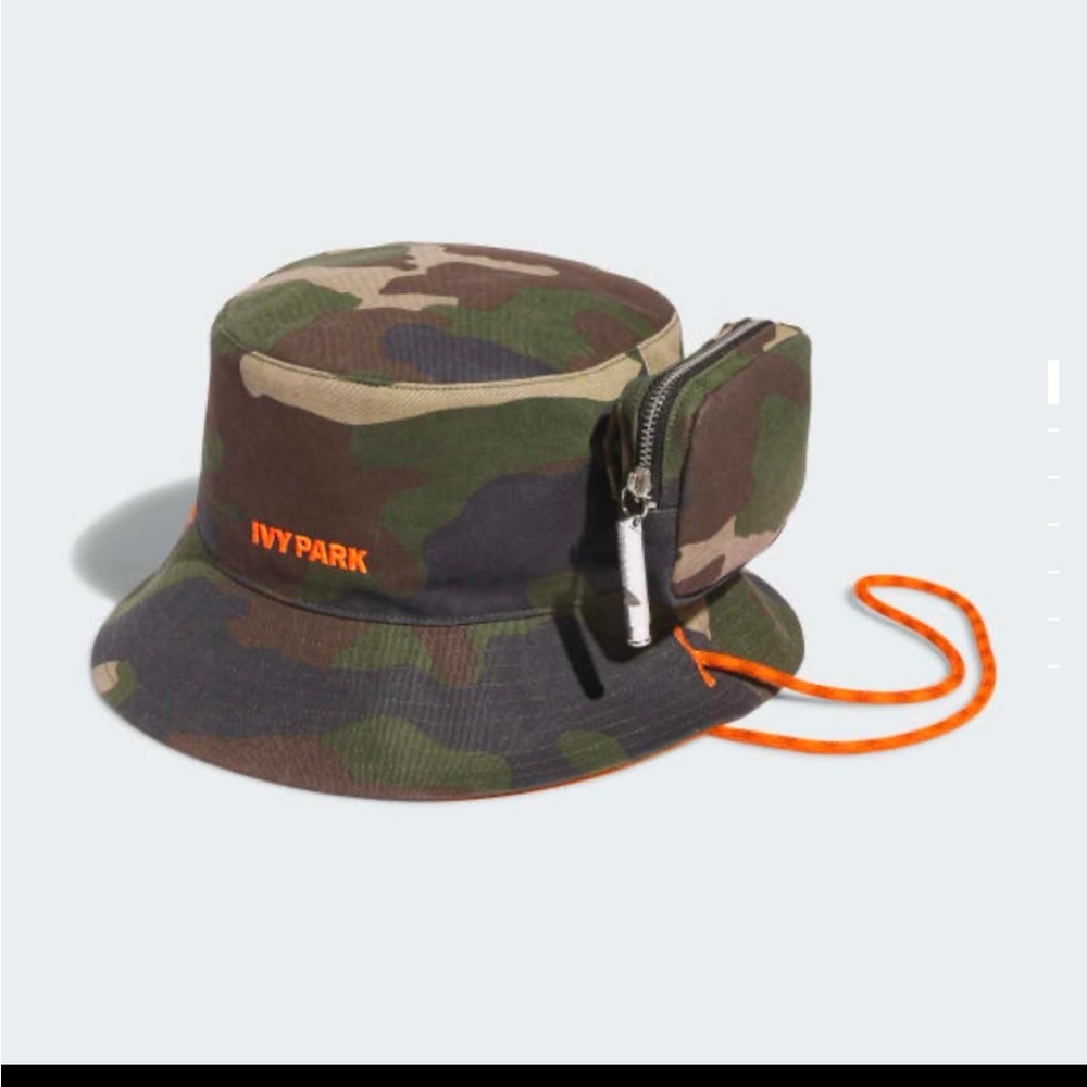 IVY PARK Camouflage Bucket Hat with Orange Details